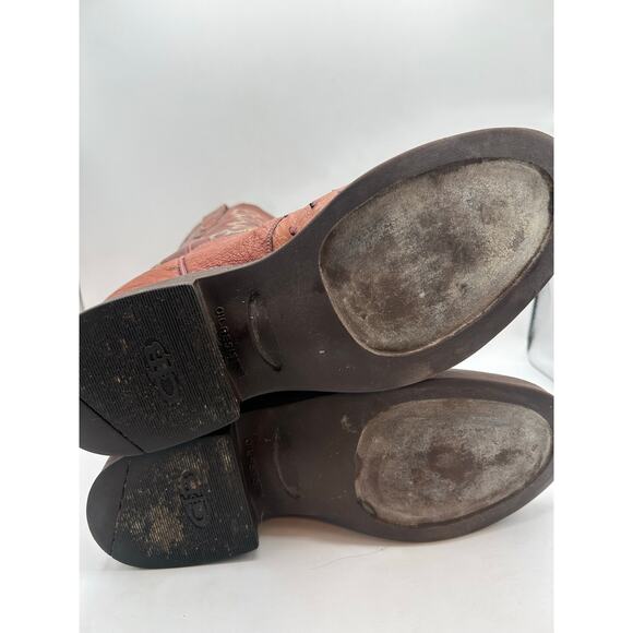 Lucchese 2000 7.5 Full Quill Ostrich Brown Women’sWestern Cowgirl Boots - Picture 12 of 13